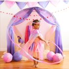 Sarah's Silks selyemjáték Maxi, varázspálca szívvel és  lila átmenetes szalaggal 