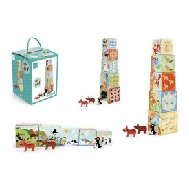   Toronyépítő és puzzle - A világ állatai Scratch Europe 1+