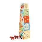 Toronyépítő és puzzle - A világ állatai Scratch Europe 1+