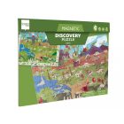 Mágneses puzzle és megfigyelő játék - 2 az 1-ben, Dinoszauruszok - Scratch Europe 4+
