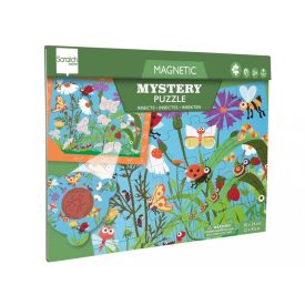   2 az 1-ben: Mágneses puzzle és felfedező játék mágikus lencsével Bogarak Scratch Europe 