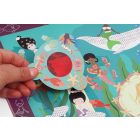 2 az 1-ben mágneses puzzle és felfedező játék mágikus lencsével, Sellők Scratch Europe 