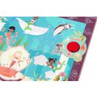 2 az 1-ben mágneses puzzle és felfedező játék mágikus lencsével, Sellők Scratch Europe 