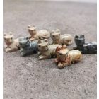 Cica állatfigura - riolittufa