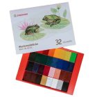 Stockmar Méhviaszkréta - 32 szín készlet + kaparóval, papír dobozban