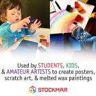 Stockmar Méhviaszkréta - 32 szín készlet + kaparóval, papír dobozban