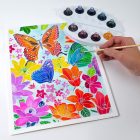 Aquarellum festőkészlet, színpompás virágok, nagy - Sentosphere SA6391